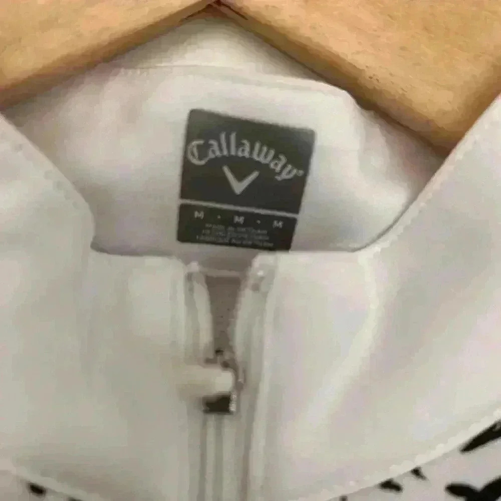 Women’s Callaway Golf Shirt/White with Floral Pattern Size Medium - Picture 5 of 10